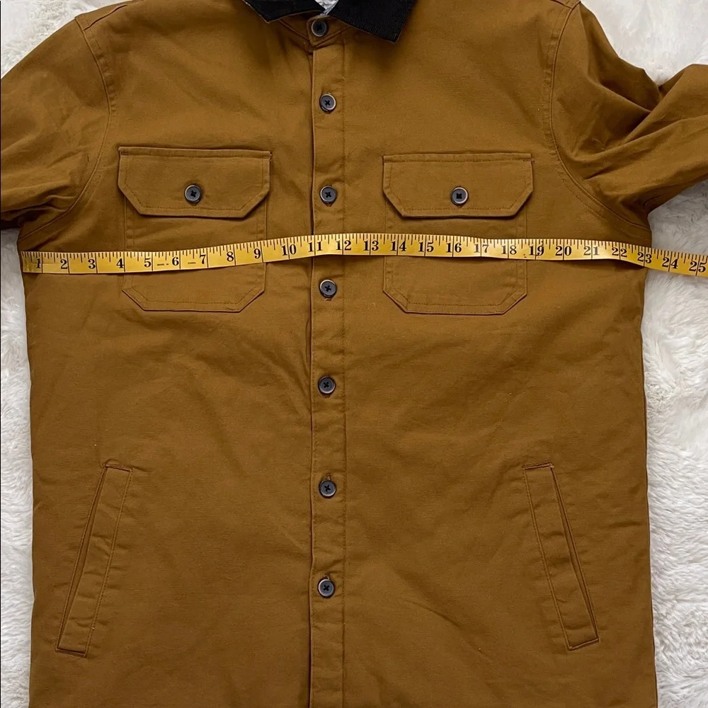 Tailor Vintage Tan canvas Barn Jacket with Black Details size M